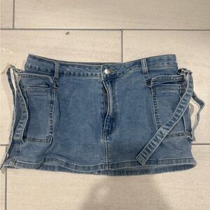 Denim Mini Skirt
